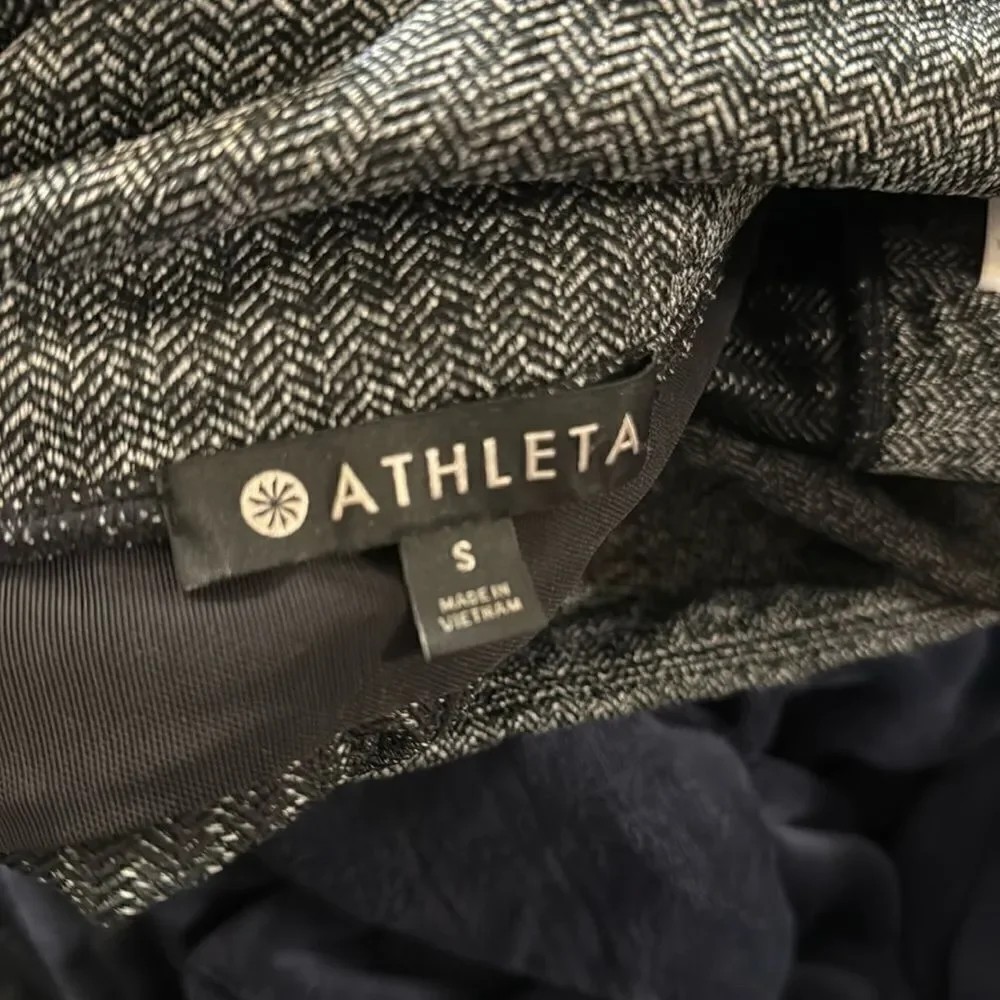 Athleta Herringbone Mercer Tights Leggings Gray S - Picture 6 of 9